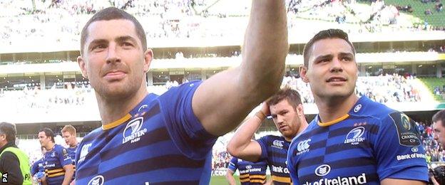 Rob Kearney celebrates victory