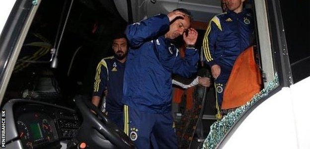 Fenerbahce team bus