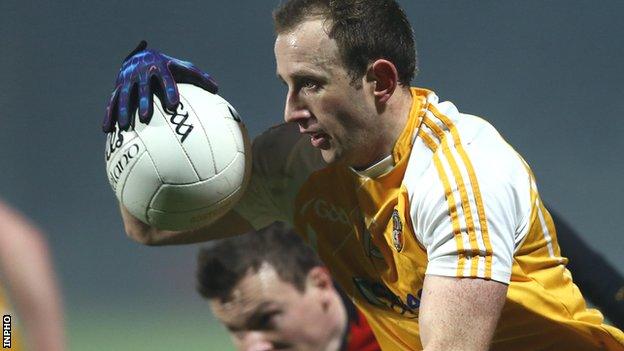 Michael Pollock was among the Antrim scorers against Offaly