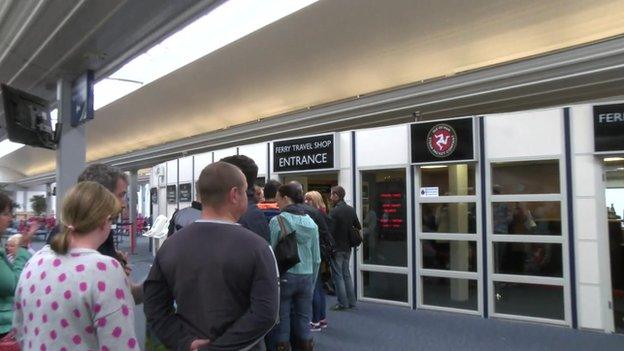 Isle of Man Steam Packet ferry queues