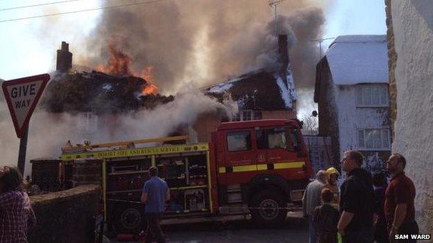 Fire at Clockhouse Inn