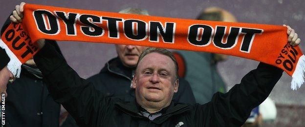 Blackpool fan protests