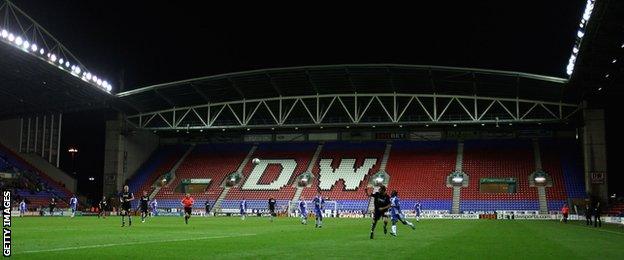 Wigan's average attendances only exceeded 20,000 fans for one season in the Premier League