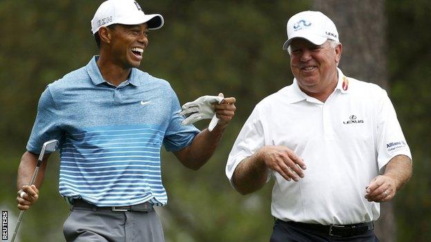 Tiger Woods and Mark O'Meara