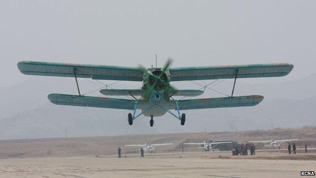 A North Korean Antonov An-2 biplane