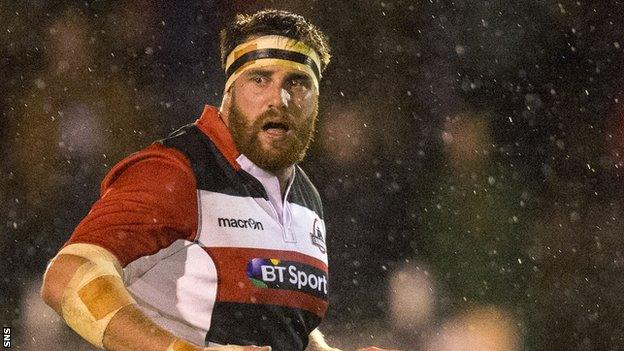 Edinburgh prop Simon Berghan