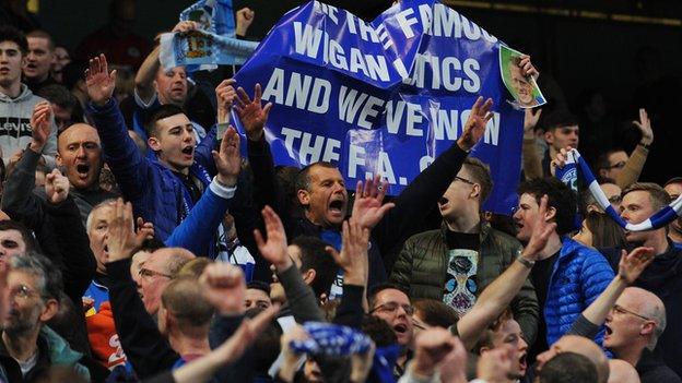 Wigan fans