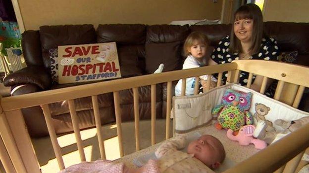 Sarah with her eldest daughter and new daughter Charlotte