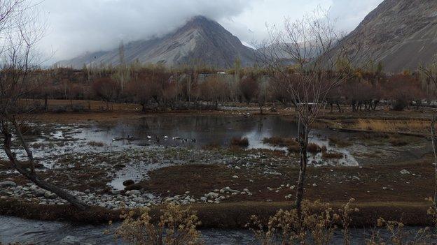 Duck pond, Ramaan village