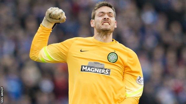 Celtic goalkeeper Craig Gordon