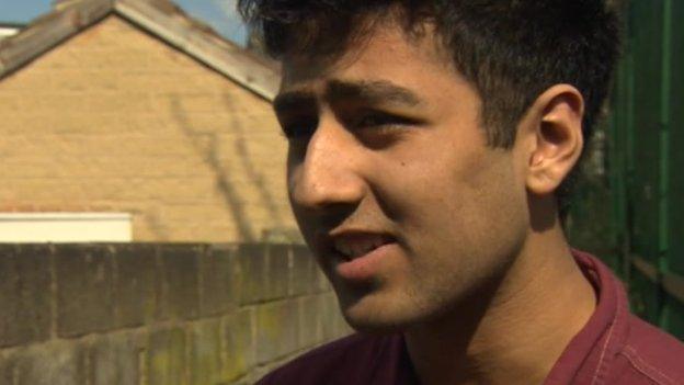 Student Jawad Khan from Dewsbury