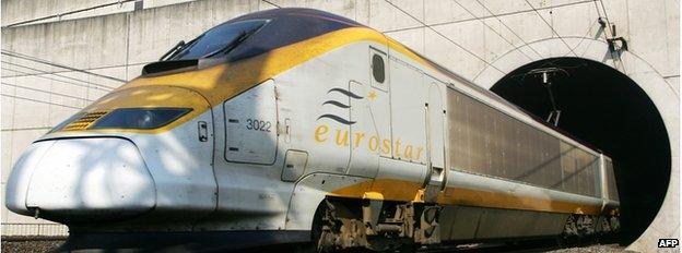 A Eurostar train