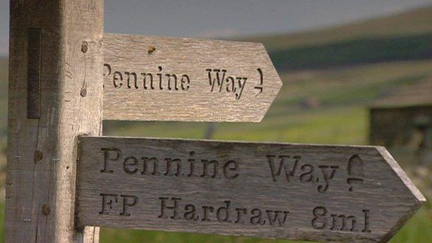 Pennine Way signpost