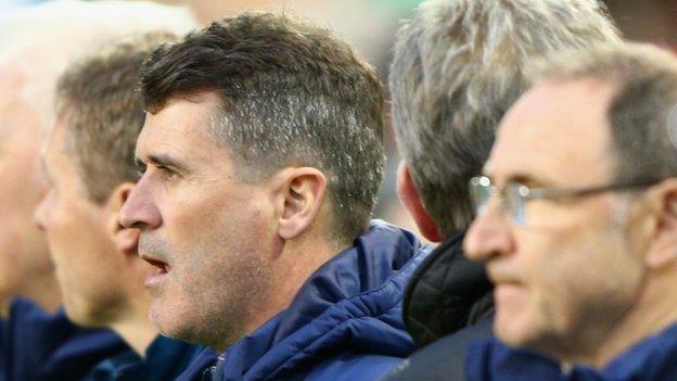 Roy Keane with Martin O'Neill