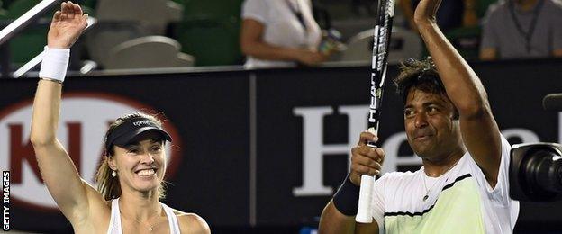 Martina Hingis and Leander Paes