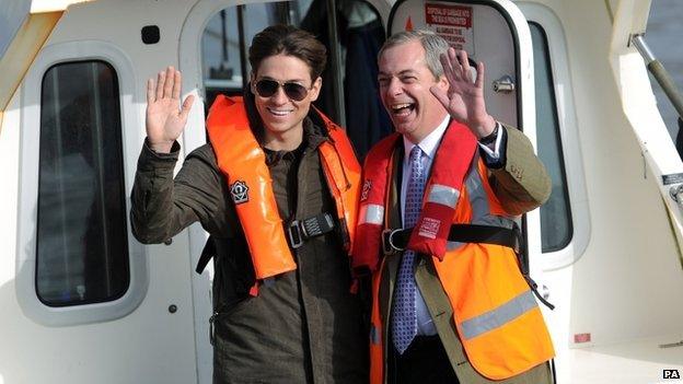 Joey Essex and Nigel Farage