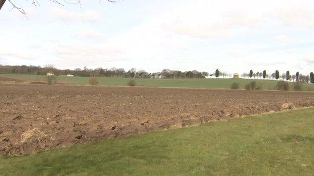 Farmland due to be built on