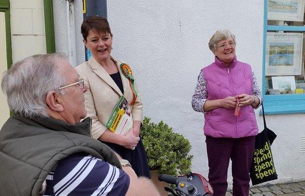 Leanne Wood in Beaumaris