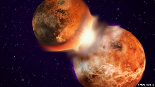 moon impact illustration