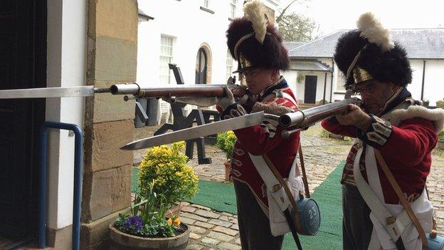 Re-enactment volunteers