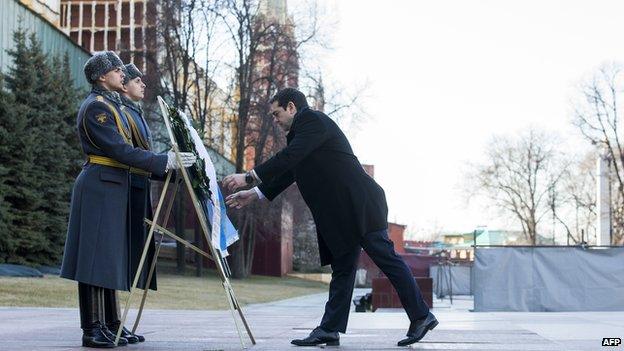 Alexis Tsipras at the Kremlin