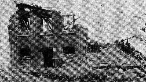 Demolished sniper house