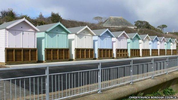 Friars Cliff Beach huts