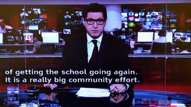 Subtitles on BBC News