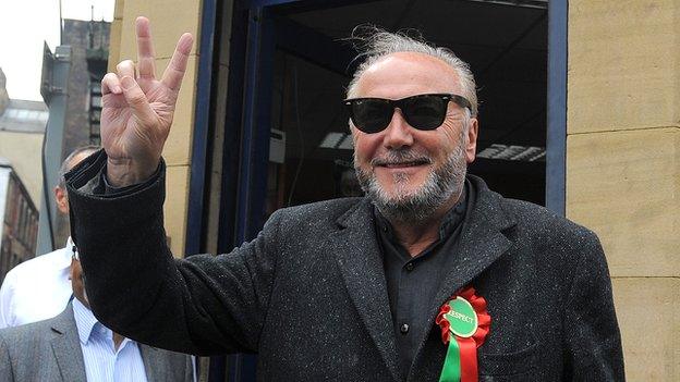 George Galloway is standing for the Respect party in Bradford West