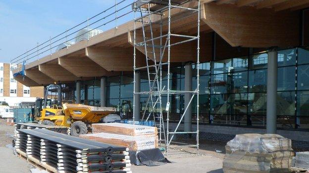 Afan Lido under construction