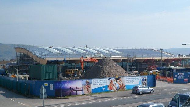 Afan Lido under construction