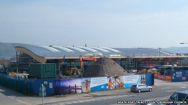 Afan Lido under construction