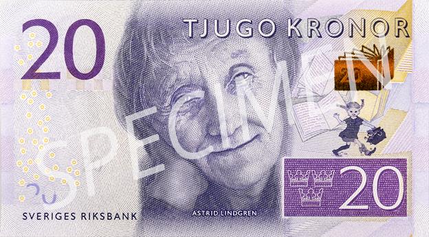 Swedish 20 kronor note