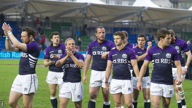 Scotland Sevens thank the crowd at Scotstoun last season