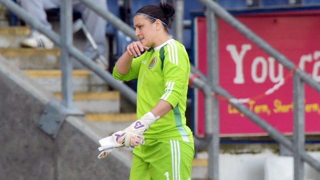 Scotland goalkeeper Gemma Fay