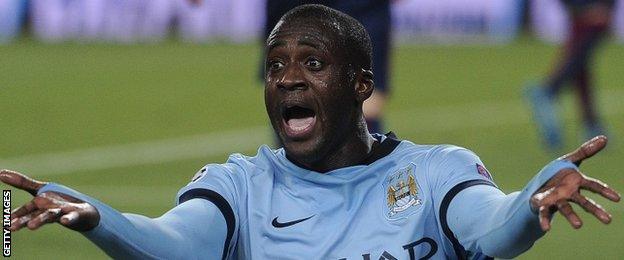 Manchester City midfielder Yaya Toure