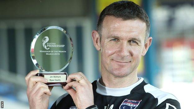 Ross County manager Jim McIntyre