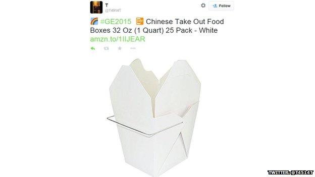 The Chinese take away box which started trending in the uk