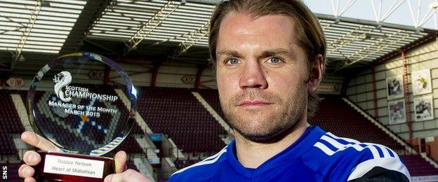 Hearts head coach Robbie Neilson