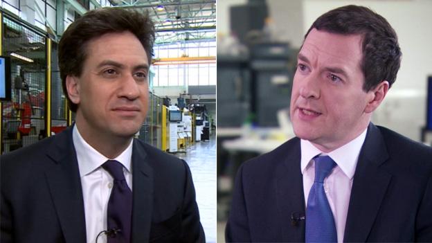 Ed Miliband and George Osborne