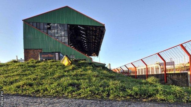 The Oval in east Belfast is home of Irish Premiership club Glentoran