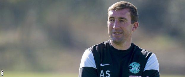 Hibernian manager Alan Stubbs