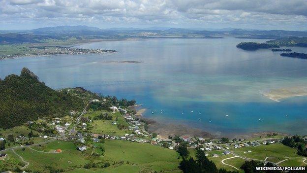 Whangarei Harbour from the summit of Mt Manaia