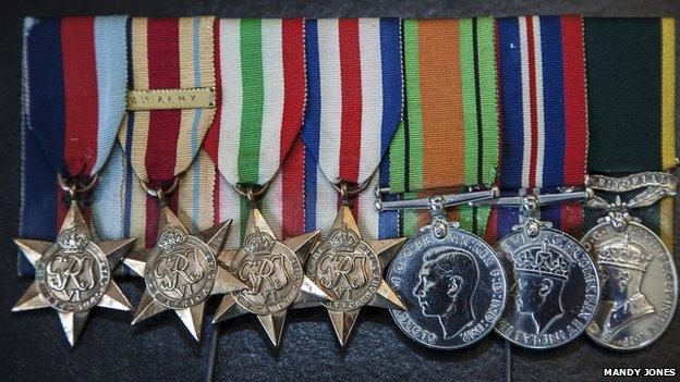 Alf Davies' medals