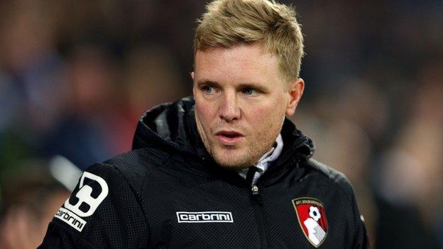 Bournemouth manager Eddie Howe