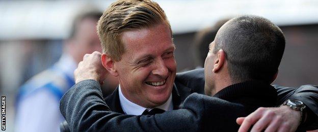 Garry Monk and Roberto Martinez