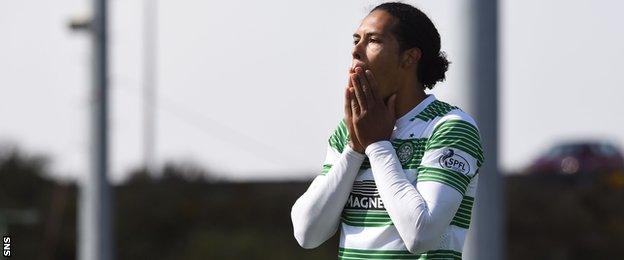 Celtic defender Virgil van Dijk