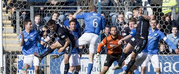 Dundee and St Johnstone players