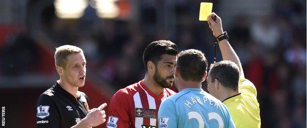 Graziano Pelle booked