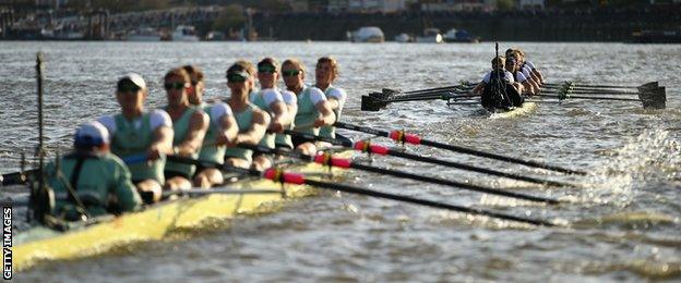 Oxford beat Cambridge in the Boat Race